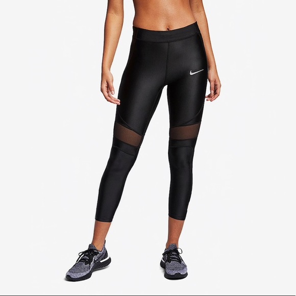 Nike Pants - Nike Women’s Speed Running Tights Black Mesh XS